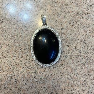Black & Silver Necklace Pendant